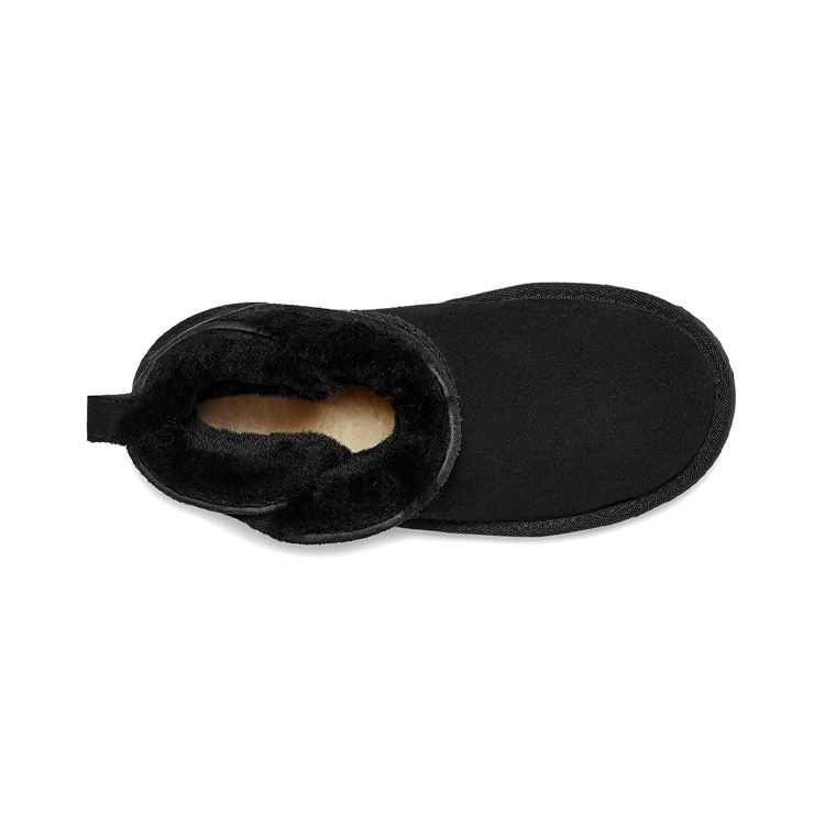 UGG Bailey Flex Vintage Classic Plush Short Snow Boots Kids boots Black 1125412T-BLK