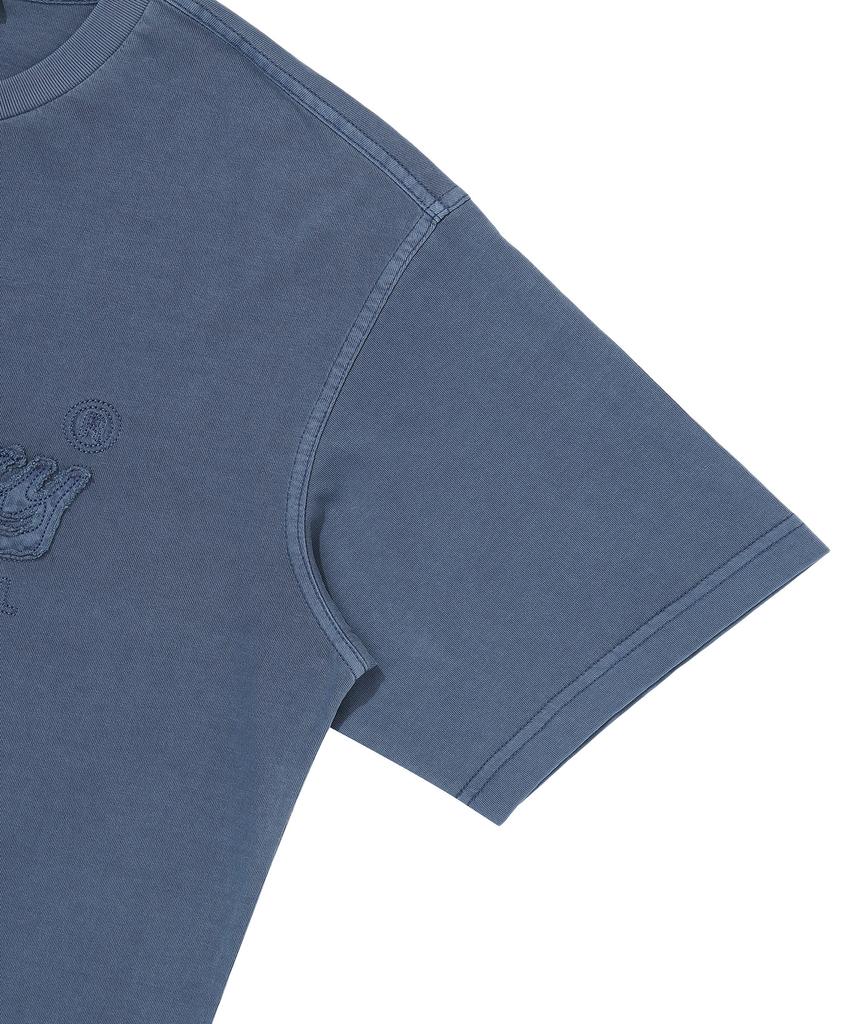 Syupeodeulai Vintage Applique T-Shirt Dark Blue Sduisdp06Dbl