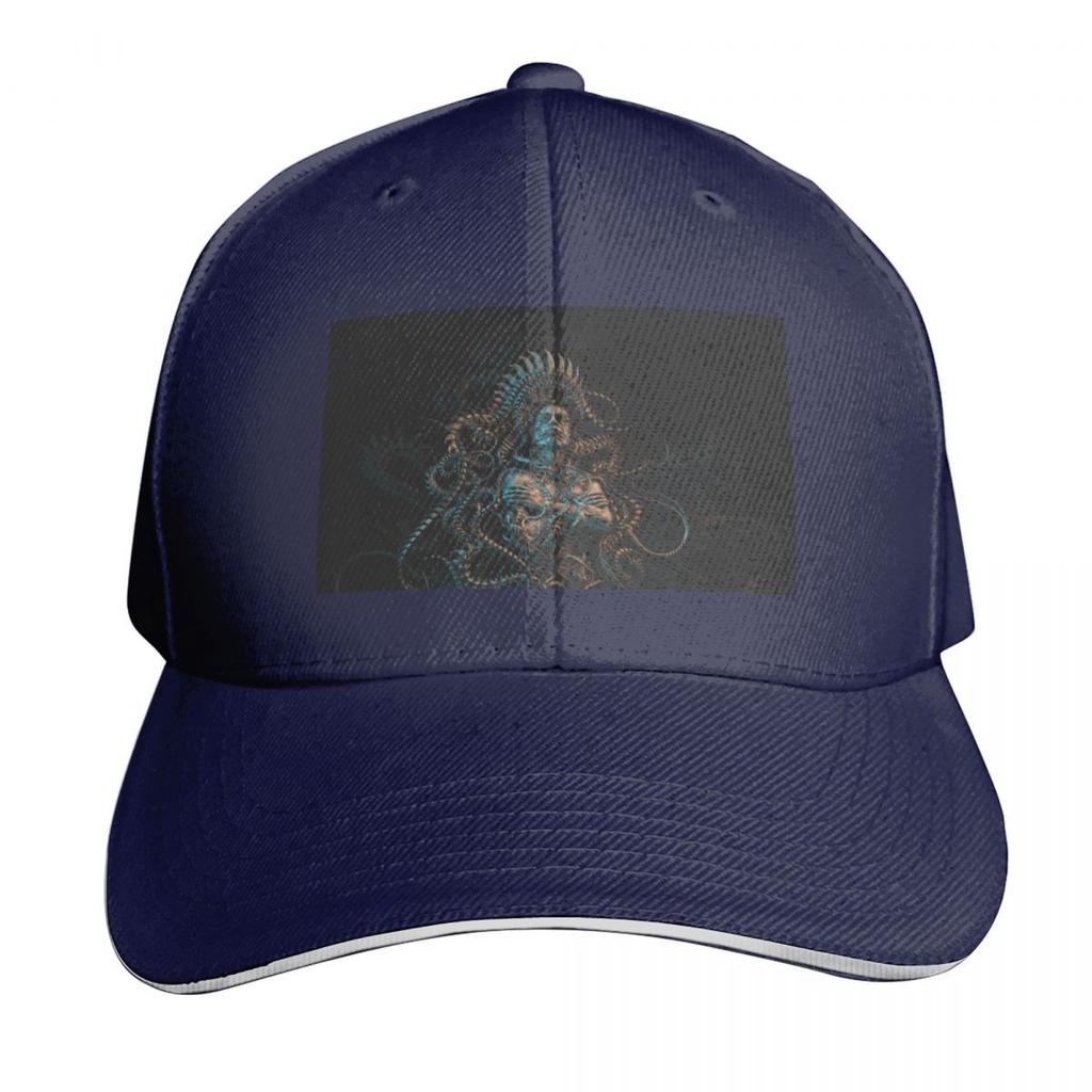 Meshuggah Design Baseball Cap Cotton Twill Breathable Contrast Two Tone Brim Snapback Flat Bill