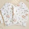 Cartoon Infant Strappy Blanket Air Filter Cotton Newborn Blanket Wraps  Outdoor