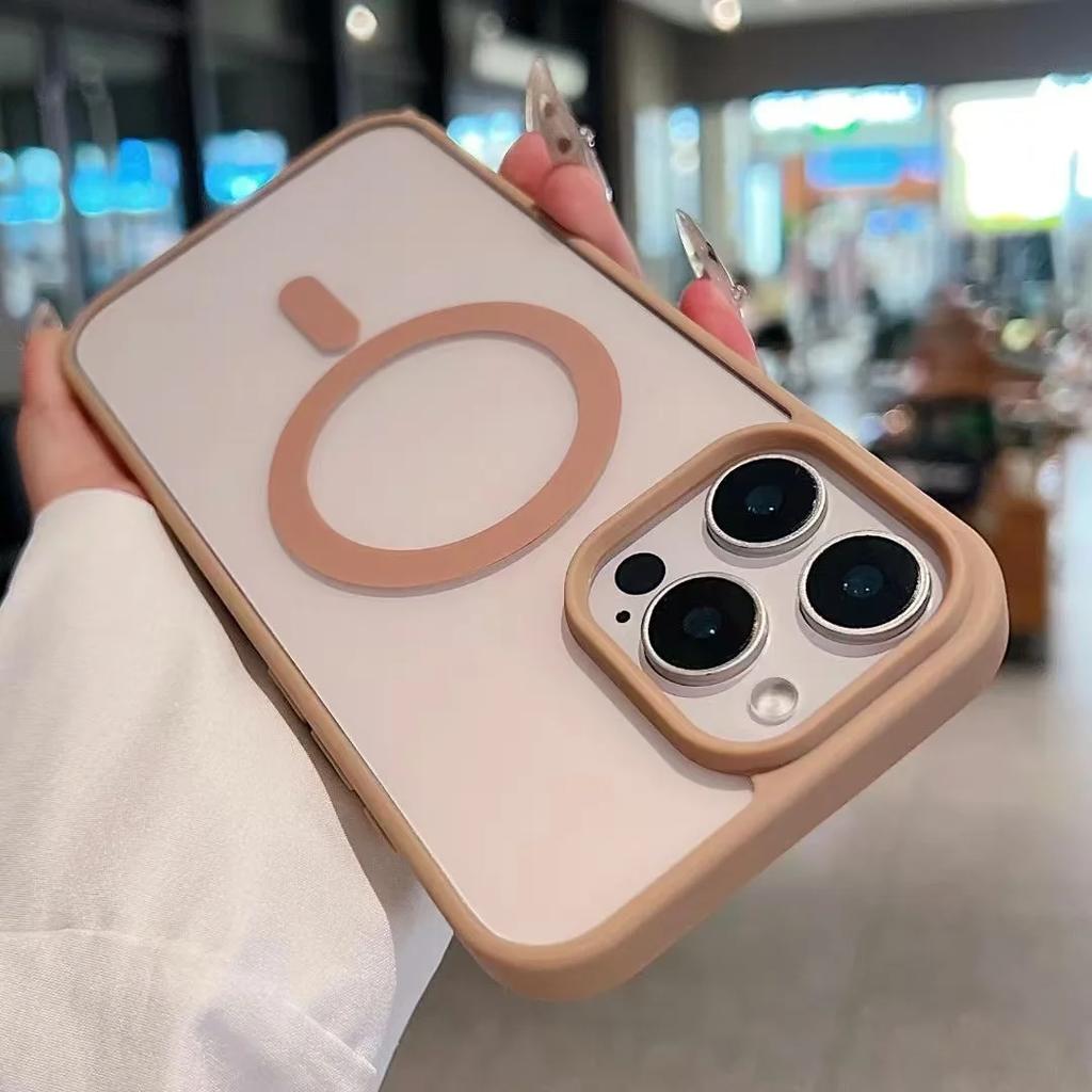 Transparent For Magsafe Magnetic Case For iPhone 16 17 Air 16e 15 14 Plus 13 12 11 Pro Max Wireless Charging Hard Protect Cover