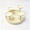 Four-Head Christmas Wreath Metal Candle Holder for Dining Table