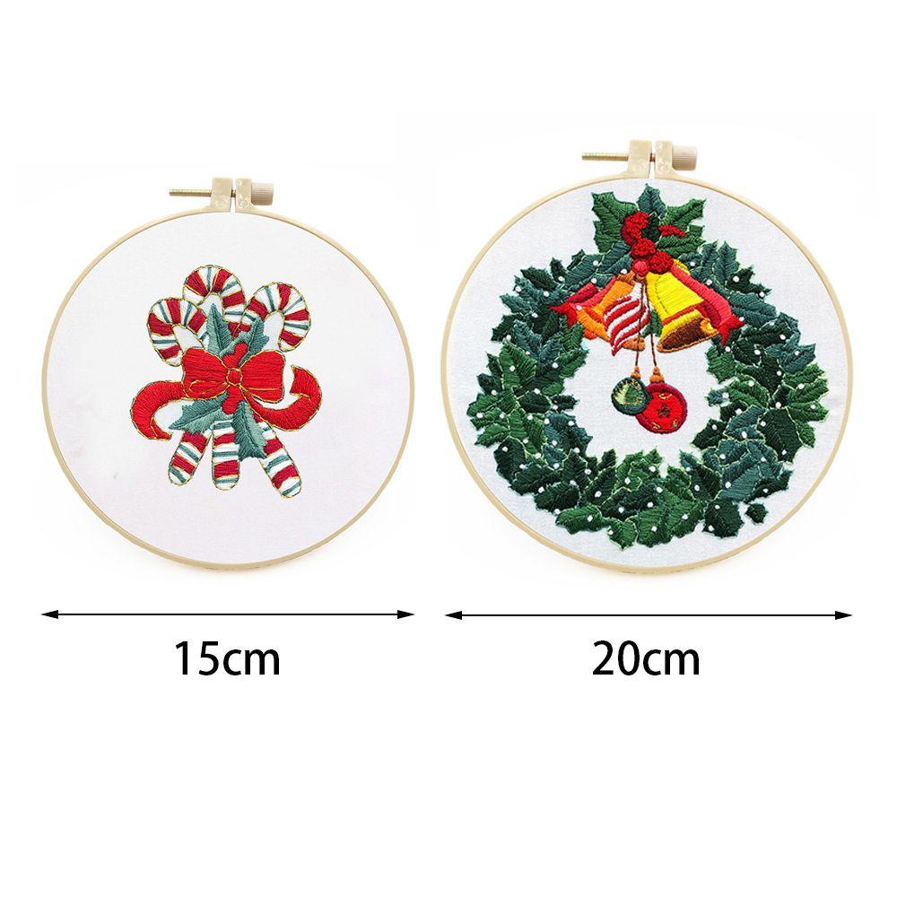 Accessories Xmas Patterns DIY Merry Christmas Cross Stitch Kit Embroidery Hoop Christmas Embroidery