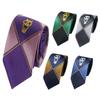 [Moerstar] JoJo's Bizarre Adventure Yoshikage Kira Herren Krawatte, Waschbar, Stilvoll, Lässig, Karomuster - Perfekt für Business, Veranstaltungen, Eingang