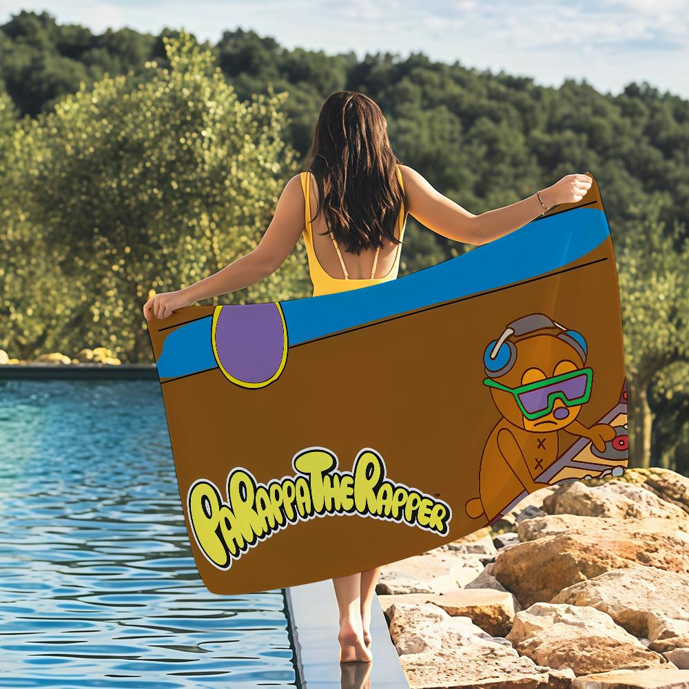Music Game P-PaRappa the Rapper Towel Quick Drying Beach Towels Are Suitable For Swimming Pools Camping Yoga And The Gym
