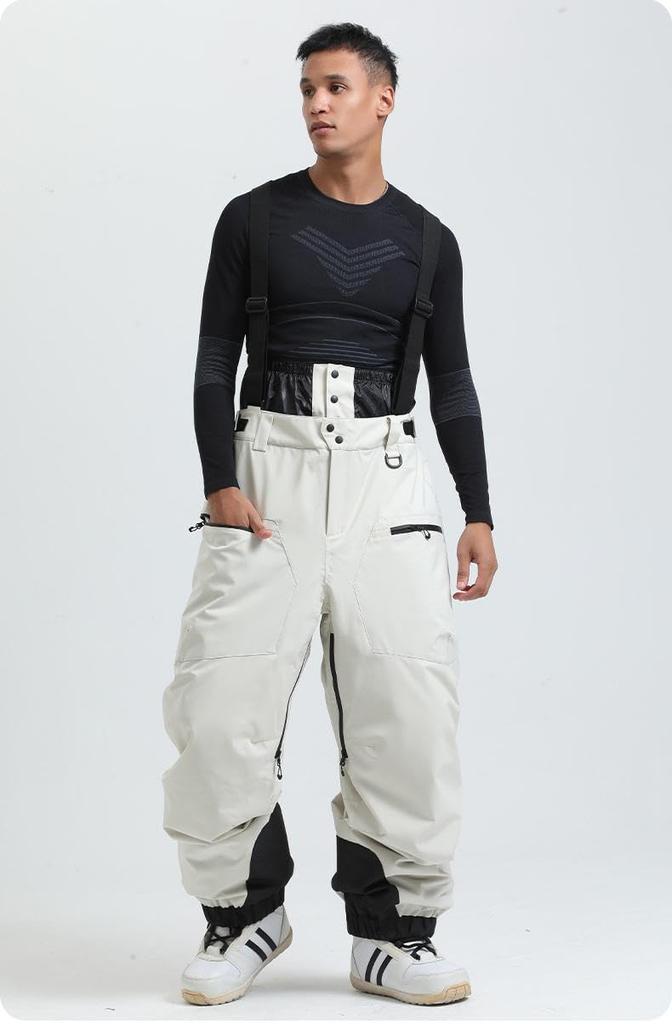 koobla Snowboard Ski Water Waterproof Snow Cold Weather Trousers with Suspenders Men's Pants, Women's Pants, 15,000mm Resistant, Windproof, Pants,