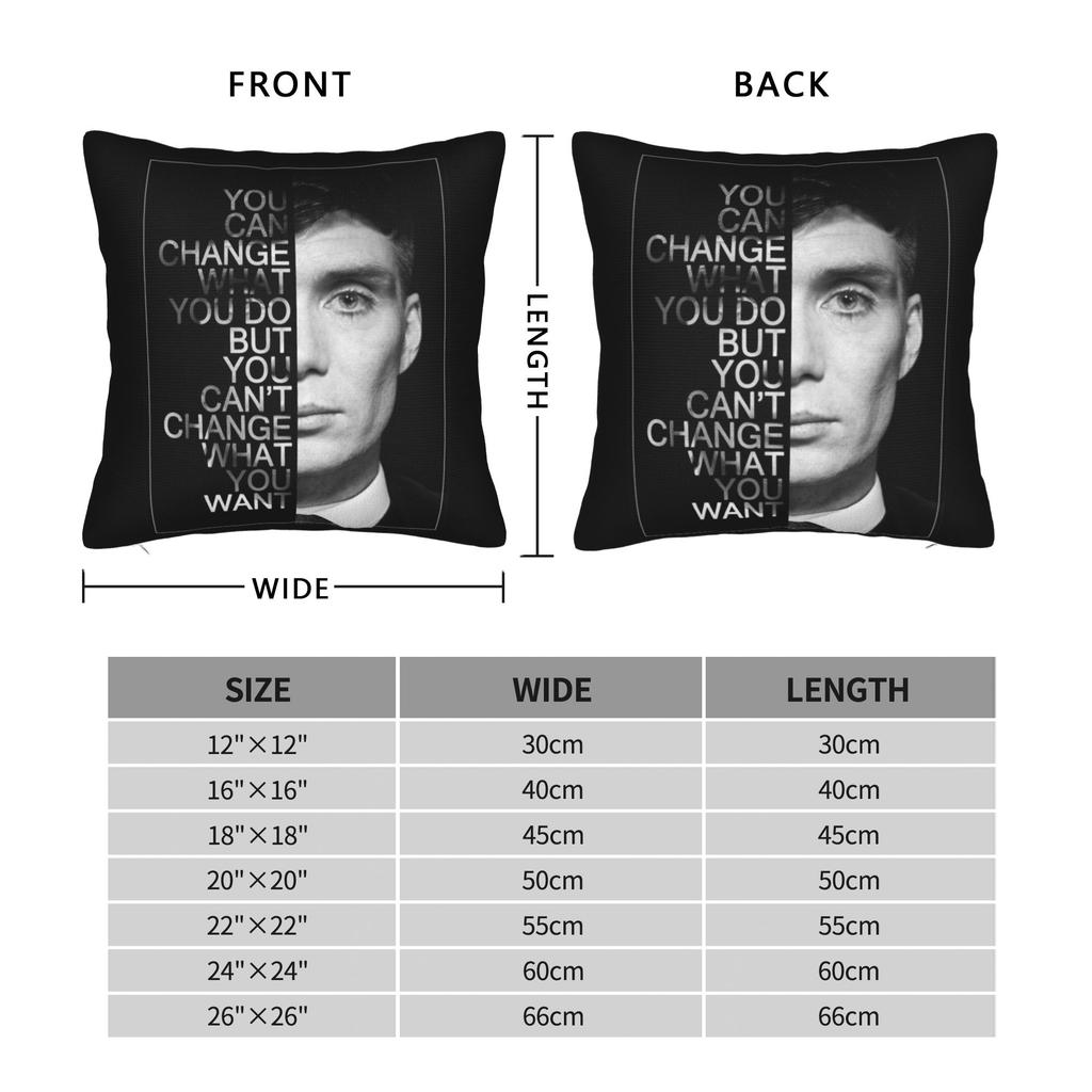 P-Peaky Blinders Tommy Shelby Pillowcase Printing Fabric Cushion Cover Decor Throw Pillow Case Cover Seater Dropshipping 40*40Cm