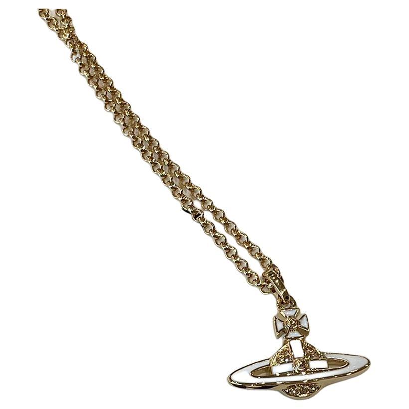 Vivienne Westwood Necklaces Women's Gold/White 6302039P02R281CN