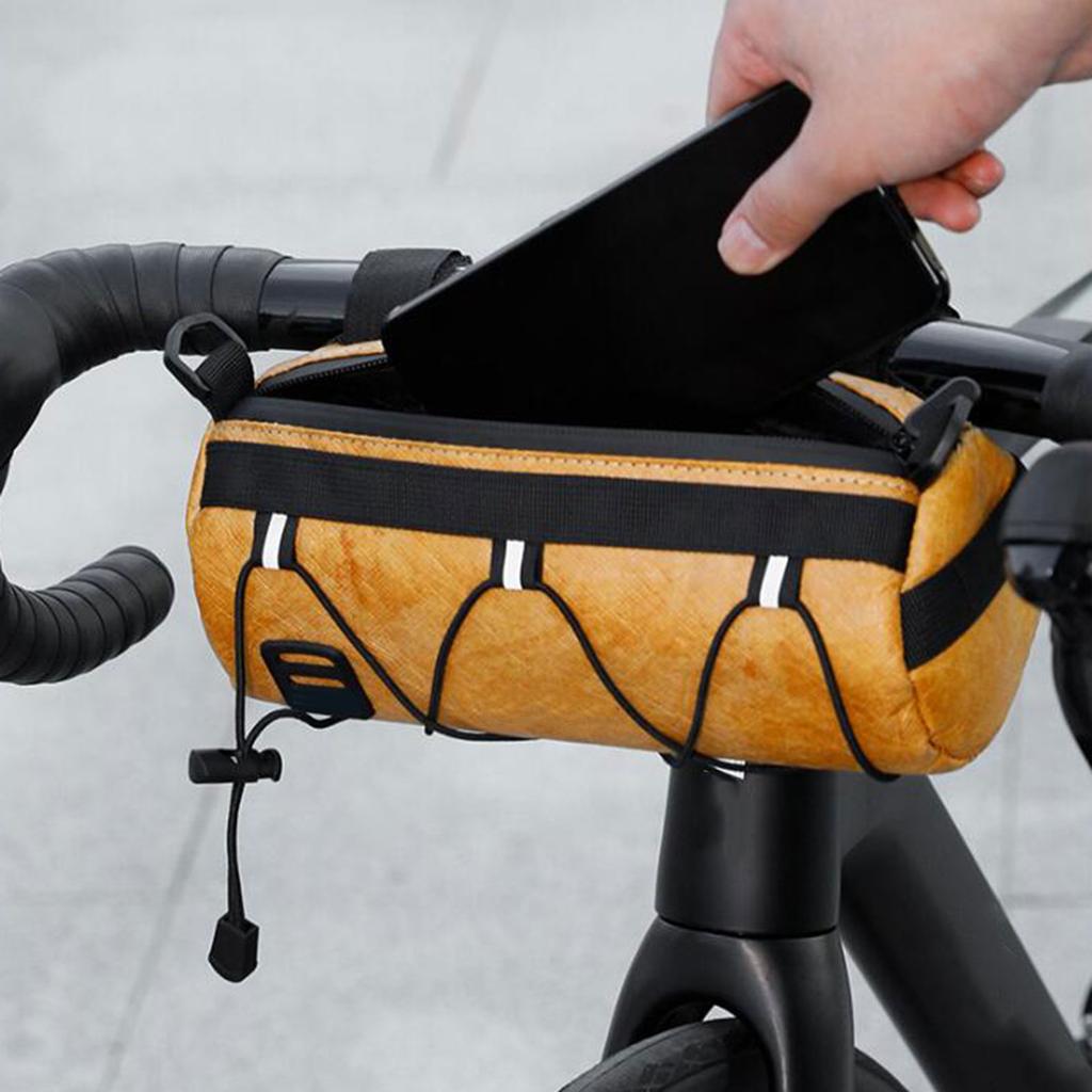 Bicycle Wear Resistant Pouch Bicycle Handlebar Bag Head Bag for Road Bikes Outdoor Riding Bicycling Folded Bikes