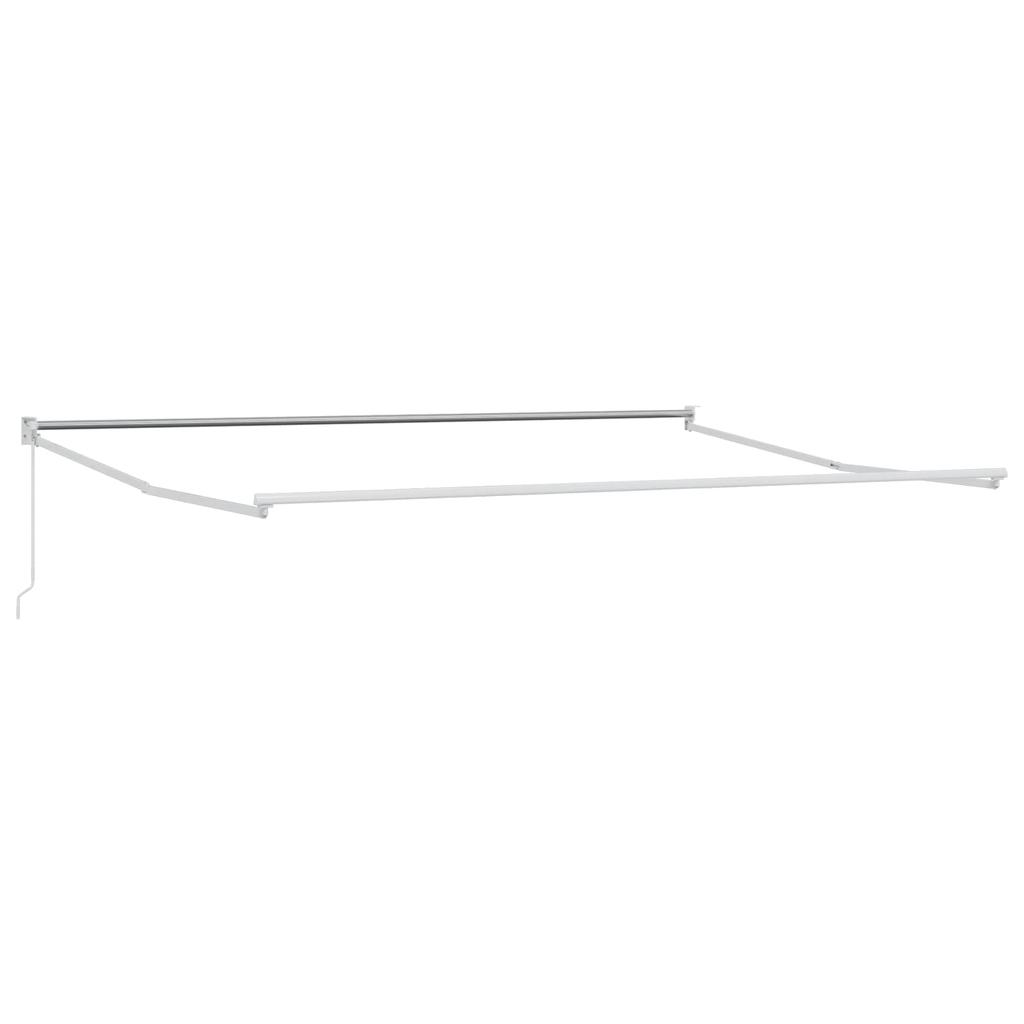 Retractable Awning Yellow and White 4 X 2 M