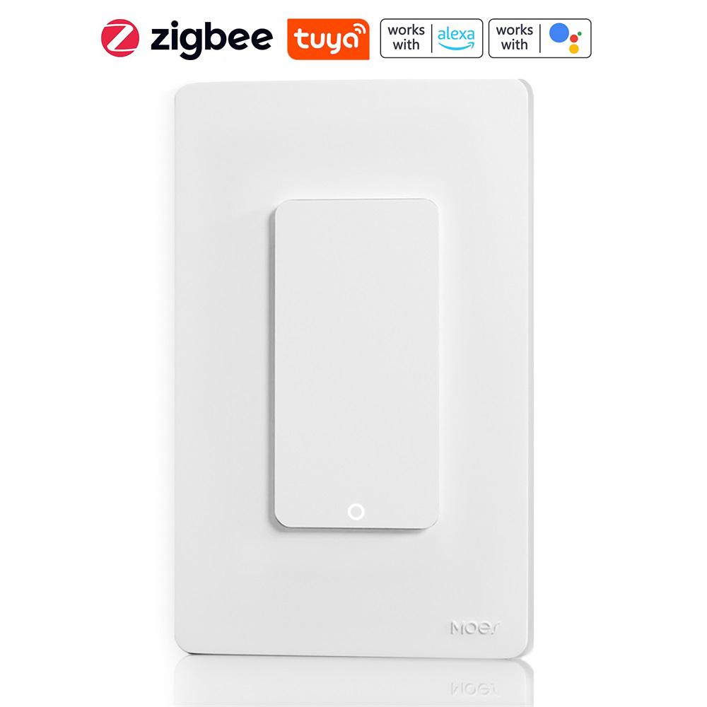 

Интеллектуальный домашний переключатель Tuya Zigbee SpringBack, переключатель света, голосовое управление, приложение, беспроводной пульт дистанционного управления One-way белый