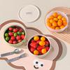 304 Stainless Steel Round Lunch Box With Rope Portable Fruit Salad Food Box Microwave Heatable Sealed Bento Box For Kids Student