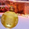 60CM Weihnachten Aufblasbare Dekorierte Kugeln Weihnachten Außen Weihnachtsbaum Dekorationen Aufblasbare Christbaumkugeln Spielzeug mit Licht