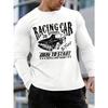 Trendy New Long-sleeved T-shirt Men's Long-sleeved Men's Printed Round Neck T-shirt Trend Versatile Casual Tops Men's T-shirt