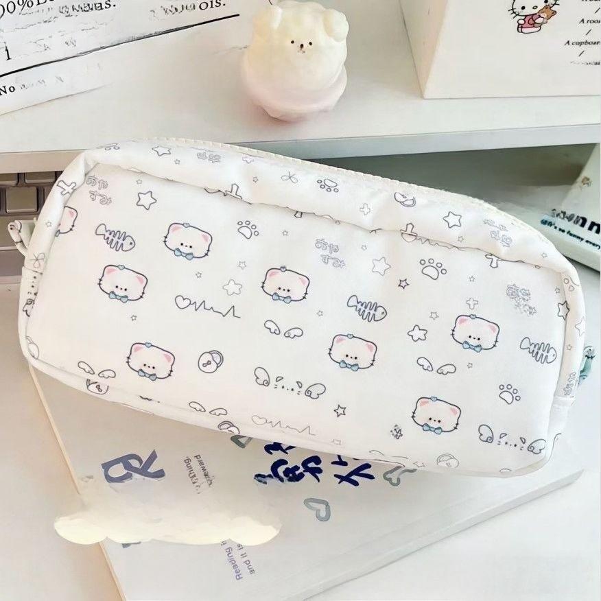 Student Organizer Pencil Pouch With Large Capacity And Adorable Elephant Pattern