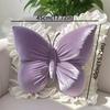 Soft Plush Butterfly Pillow Lace Edge Princess Pillow Aesthetic Decor Bow Cushion  Sofa