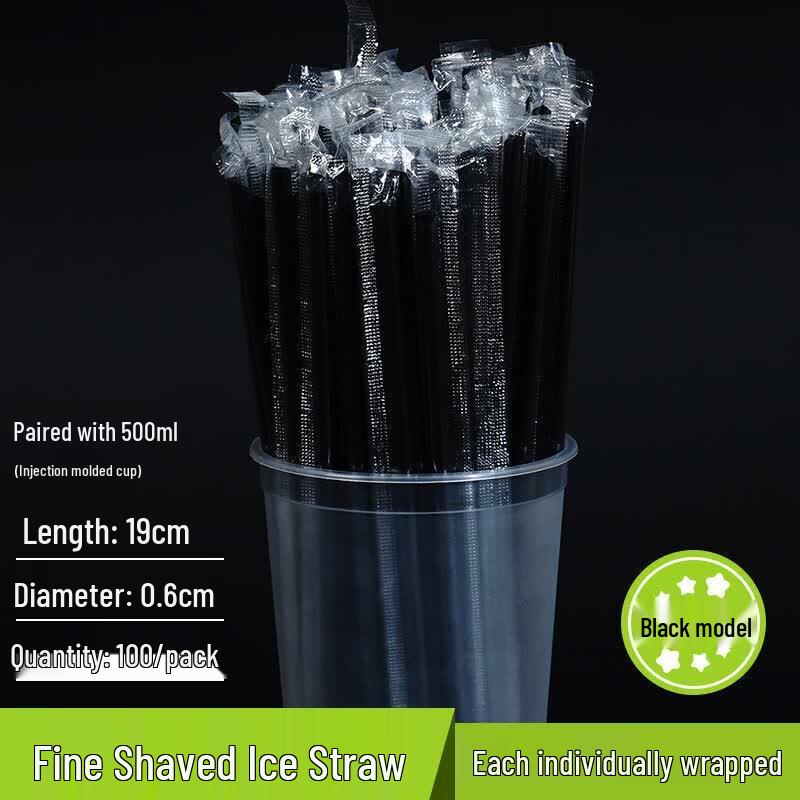 ZISIZ Hardened Plastic Bubble Tea Straws