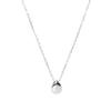 This Genuine 925 Sterling Silver Teardrop Charm Necklace Features a Minimalist Design and a and Small It Comes with a Drawstring Pouch and Is a and