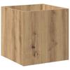 Planter Box Artisan Oak 40x40x40 Cm Wood Based Material