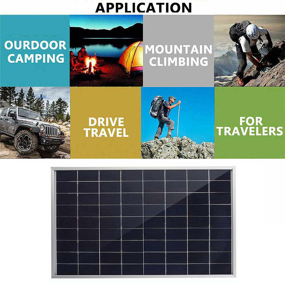 

30-ватний 12-вольтовий полікристалічний сонячний панельний комплект для сталого енергопостачання під час кемпінгу та активного відпочинку з надійним виходом China Mainland