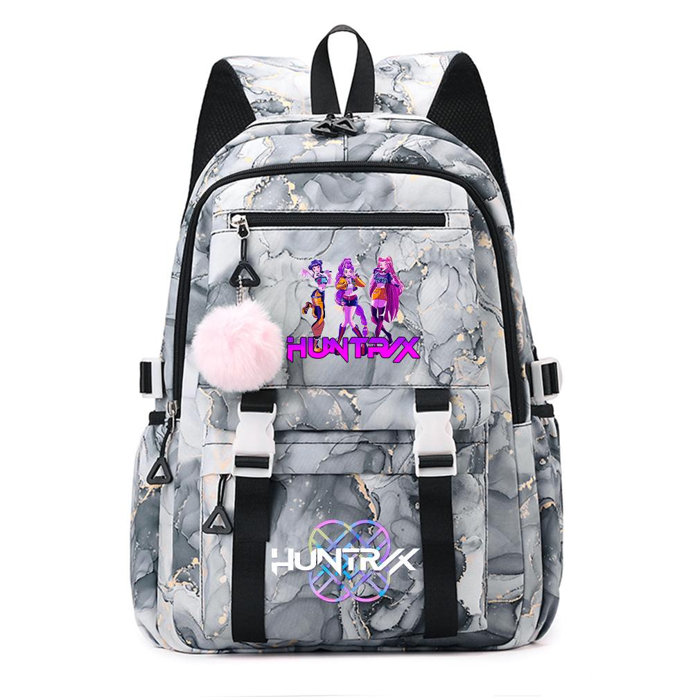 Rucsac Imprimat cu Demon Hunters K-Pop Desen Animale Școlar pentru Adolescent Student Fată Băiat Geantă pentru Cărți Capacitate Mare Impermeabilă Geantă de Călătorie Mochila