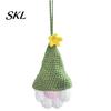Festive Winter Room Ornaments Hand Crochet Christmas Gnome Ornaments, Knitted Faceless Hanging Decorations, Reusable Holiday Door Handles Yarn