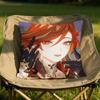 Genshin Impact Mavuika Cushion Cover Soft Reversible Durable Pillow Cover MultiScene Use for Home Car Daily Comfort