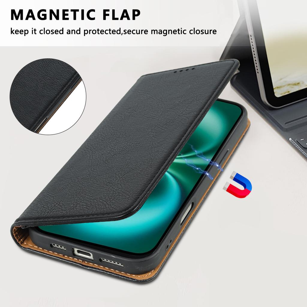 RFID Wallet Mobile Phone Case for iPhone 17 Air 16 Plus 15 Pro Max 11 12 13 Mini S24 Flip Folio Cover Magnetic Leather Purse Bag