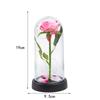 Artificial Flowers LED Red Rose Creative Valentine's Day Mother's Day Gift Rose Light Foil Flower in Cover with Stand Light