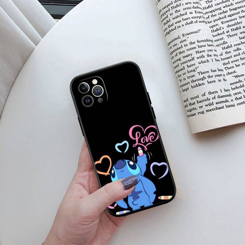 MH84 Lilo Stitch Phone Shell Case for iPhone 7 8 11 12 13 14 15 16 17 16E XS Pro Max XR X SE Air