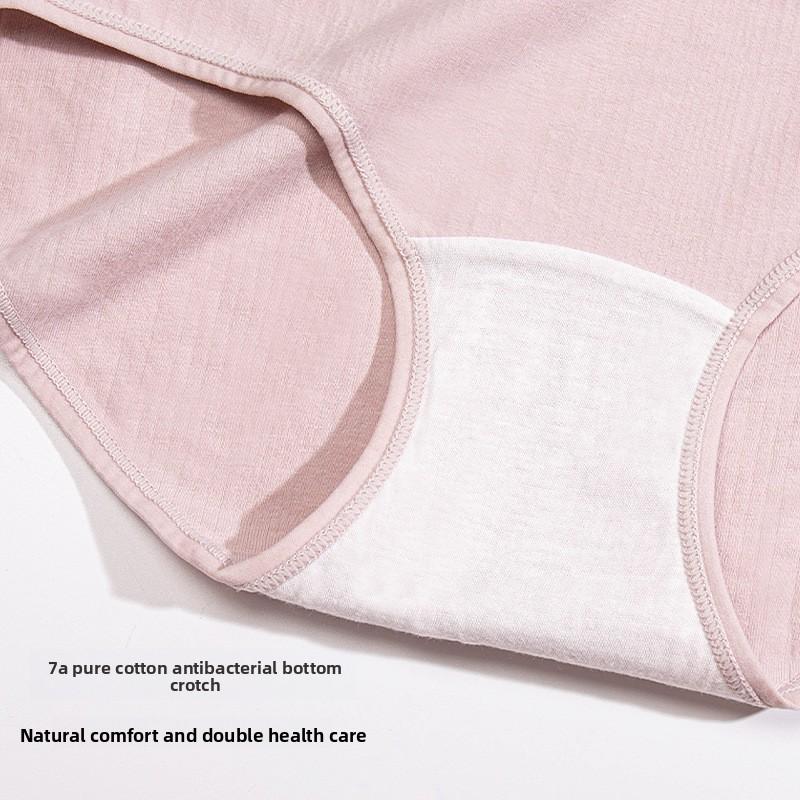 Women's Underwear with Comfortable Mid-Rise Waist, Antibacterial Crotch, Butt-Lifting Design, Pure Cotton Triangle Underwear for Young Girls