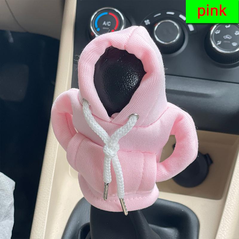 High quality car shift knob hooded sweatshirt decoration shift lever handle kit cover car interior accessories car stick hoodie