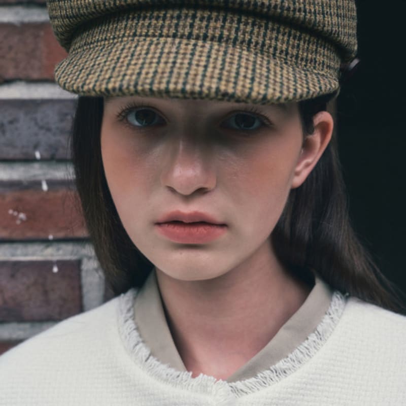 OUR NOSTALGIA Classic tweed matorros cap_Brown(O25-ACC06)