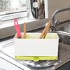 2 Compartments Utensil Holder Organizer Draining Design Draining Rack Basket  Kitchen
