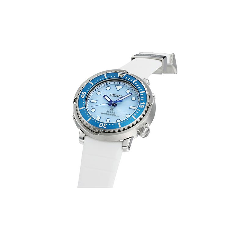 Seiko Prospe Quartz Movement Silicone Strap Watch Women's Watch Blue Dial SUT423P1