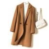 100% Wool Women Coat MODERN NEW SAGA Autumn Wool Blazer Handmade Pea Coat Winter Warm Wool Coat