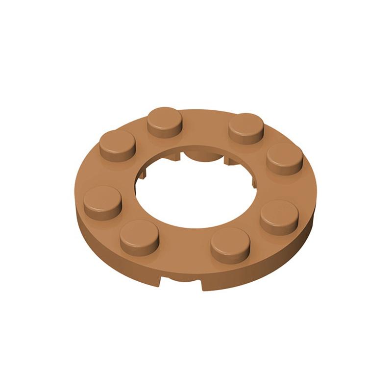 

Non-Toxic Moc 10Pcs 11833 Round 4X4 Plate Building Blocks Kit With Open Center Bricks Particle Educational Toy Children Birthday Xmas Gift