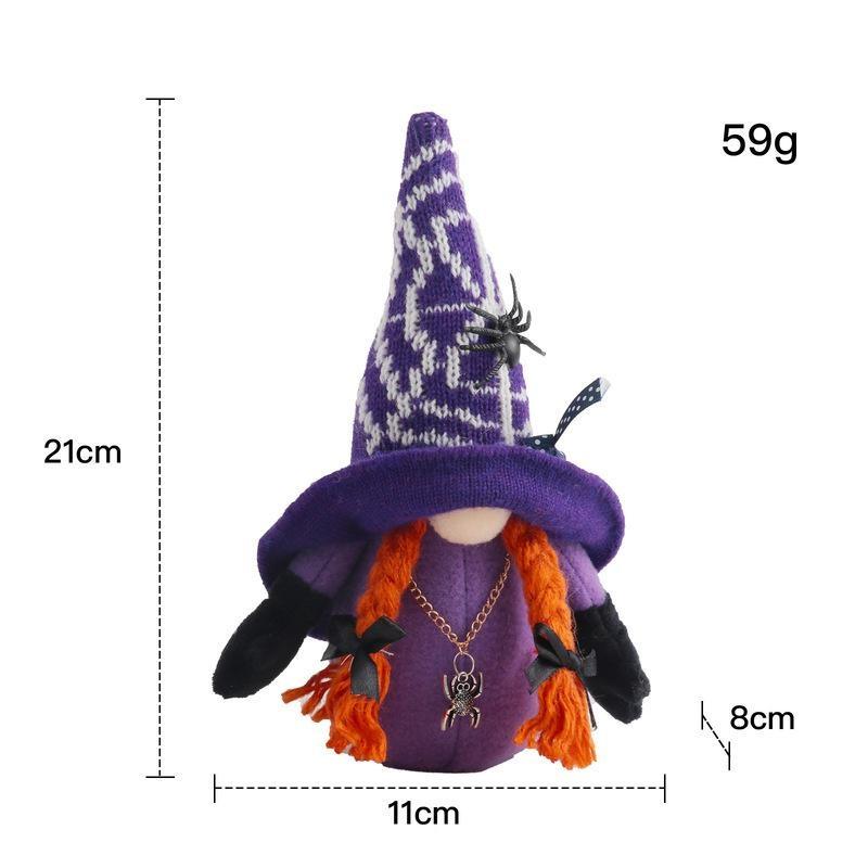 1Pc Spider Gnomes Plush Doll Vampire Gnomes for Halloween Decoration Home Party Ornament Christmas