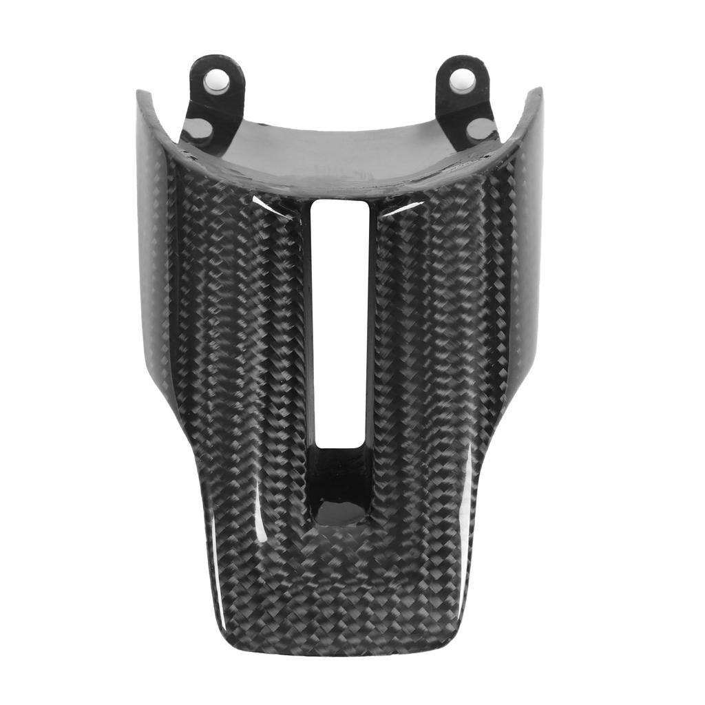 3pcs Gloss Carbon Fiber Car Steering Wheel Control Button Trim Cover Frame Replacement for Ford Mustang 2015-2022