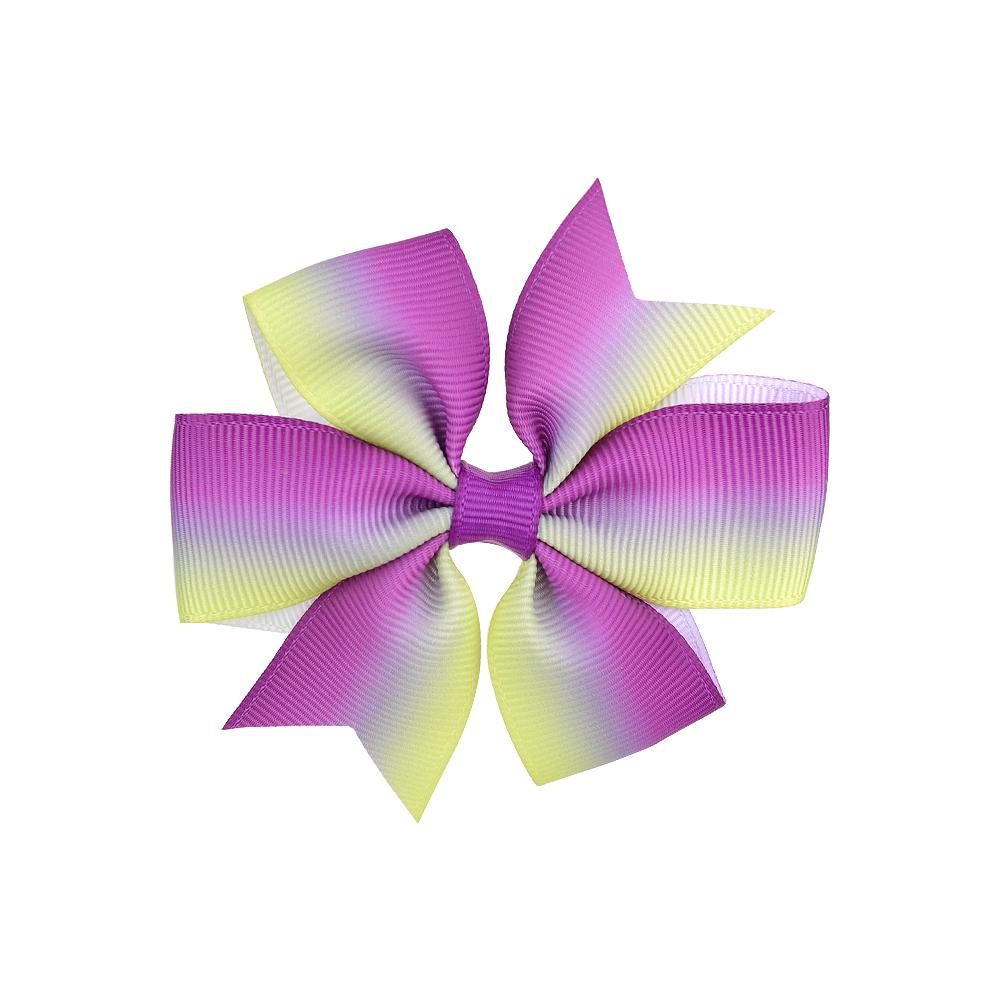 

Лента гросгрейн 3,2 дюйма, бутик, градиентный цвет, банты для волос с зажимом для девочки, детские, ручная работа, бант-вертушка, радужные аксессуары