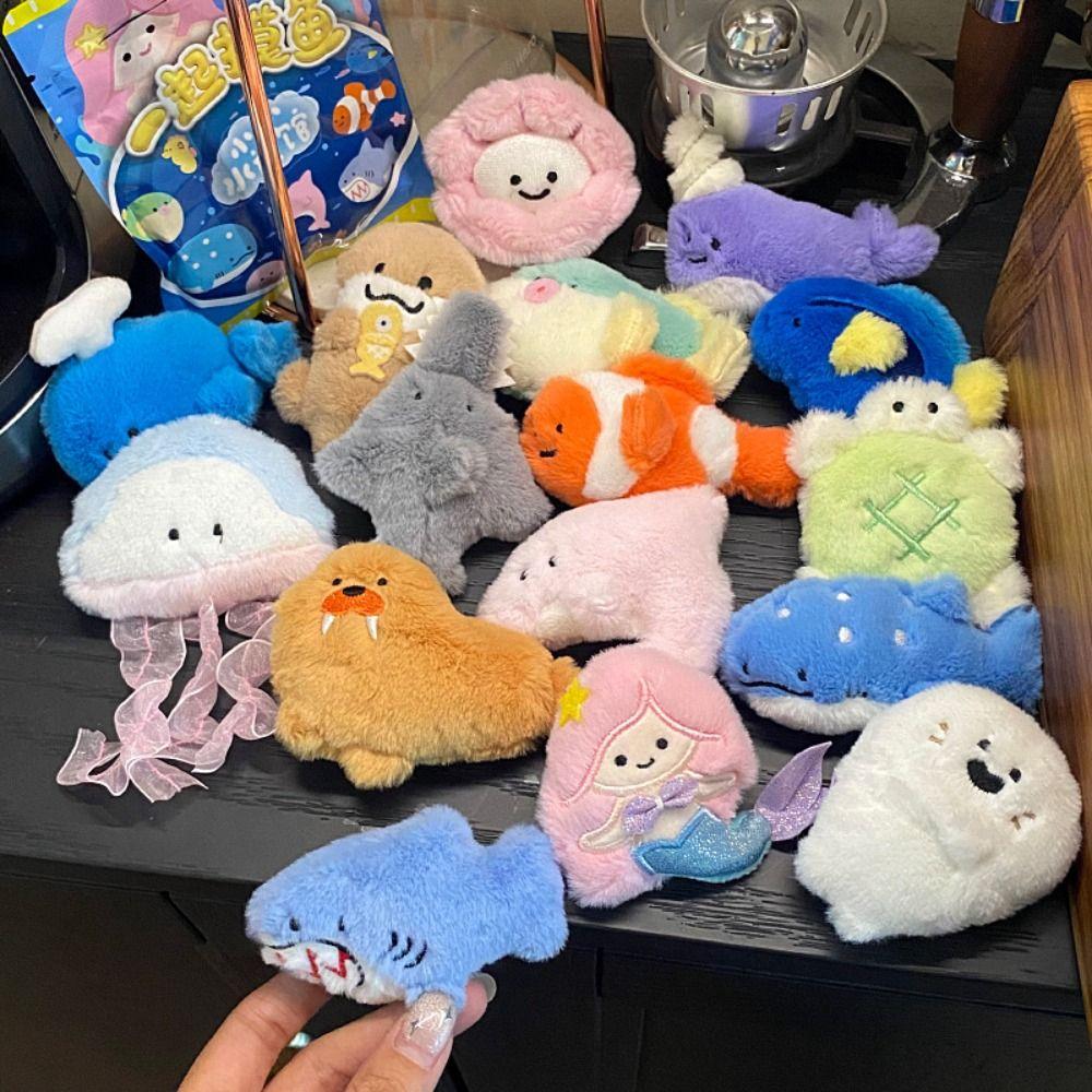 

Strong Magnet Sea Animal Fridge Magnet Cute Plush Blind Bag ornaments Aquarium