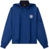 Vintage Casual Sports Style Reversible Embroidered Stand Collar Hooded Jacket Men Jacket Deep-Blue Black MW0MW34452