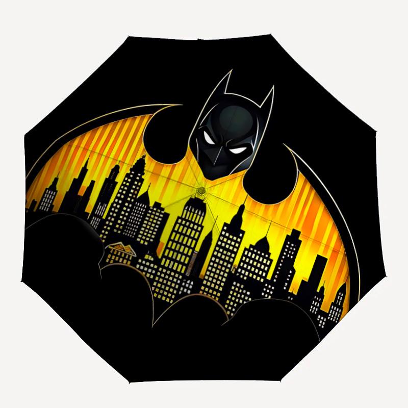 

1pc Batman Automatic Folding Umbrella - Compact 8-Rib Design,Festive Gift for Friends & Family, Compact Umbrella 21183