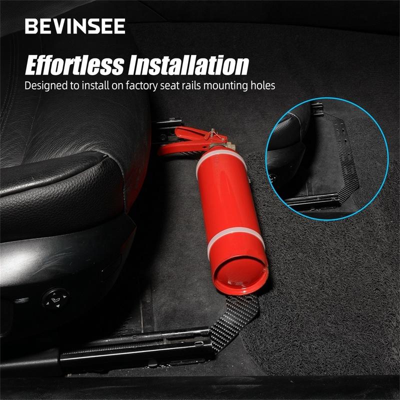 BEVINSEE Extinguisher Bracket Passenger Holder Bracket for BMW 3 Series E90 E91 E92 E93 2005-2013, Car Interior Accessories