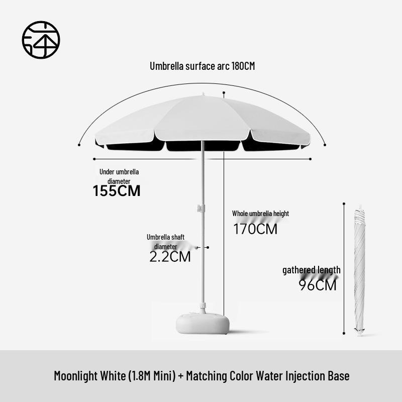 Large Outdoor Sunshade Commercial Stall Umbrella