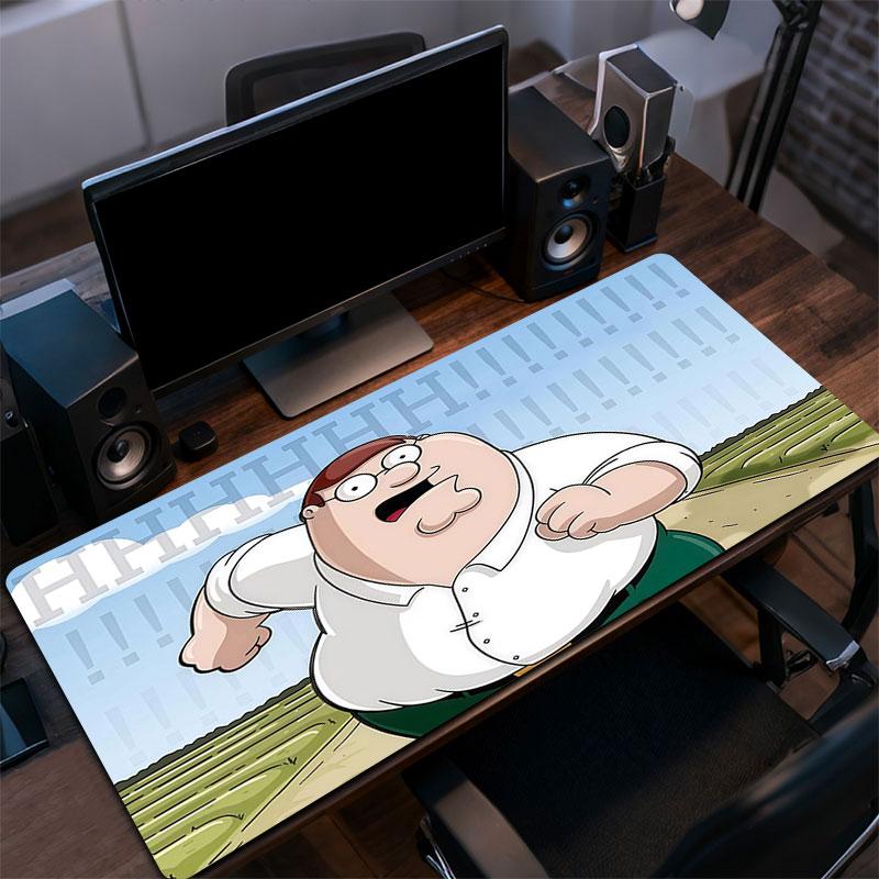 Peter Griffin Mouse Pad, Large Gaming Desk Mat, Non-slip XXL Mousepad for Laptop & Tablet, Mini PC Playmat with Stitched Edges