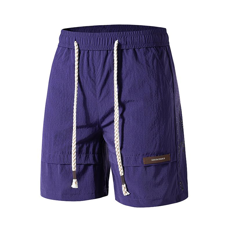 Sommer-Arbeitsshorts, Schnelltrocknende Eis-Seide, Lockere, Lässige, Gerade geschnittene Shorts