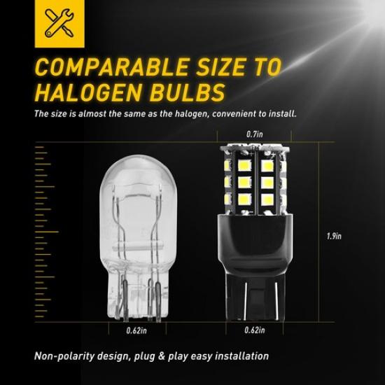 33smd 2x 7440 Rear Turn Signal 6000K Light LED for 03~17 Bulb Honda Accord Civic