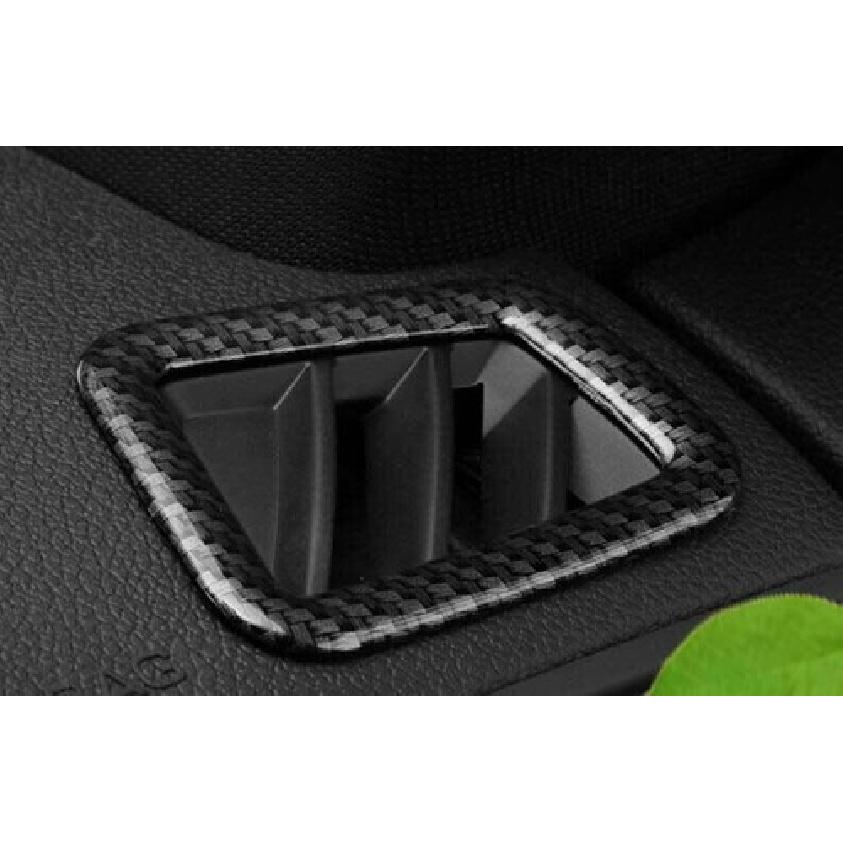 Dashboard L&R Air Outlet Vent Cover For Ford Explorer 2011- ABS Carbon Fiber