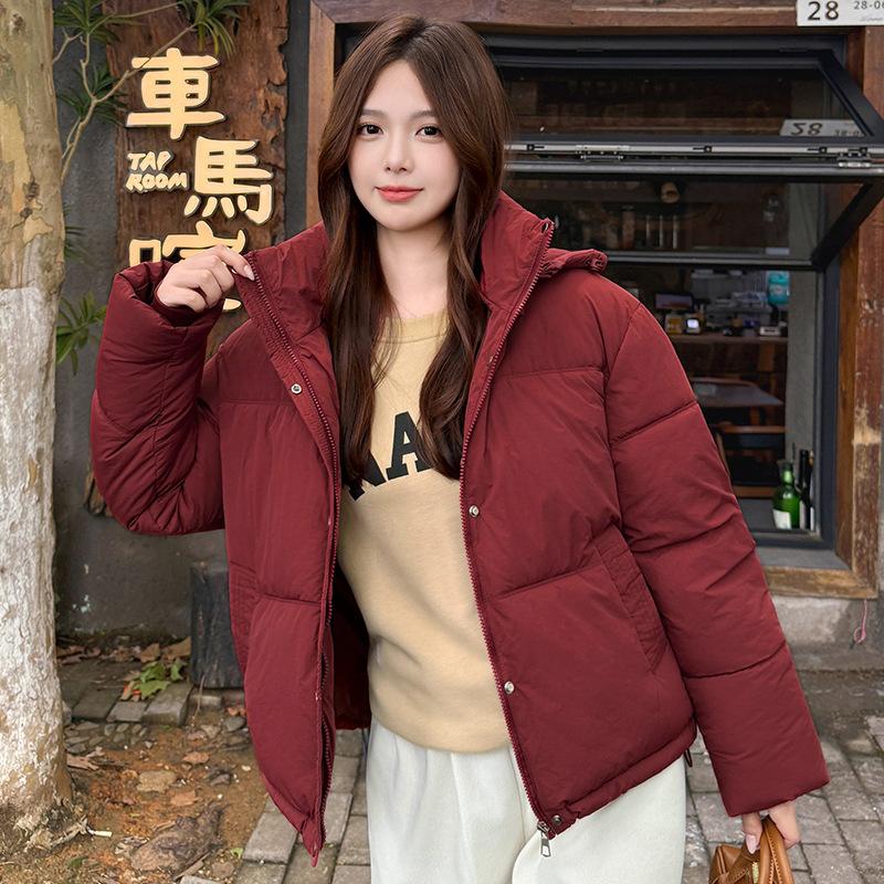 Women’s Short Windproof Thicken Warm Winter Jacket With Detachable Hood 5 Colors
